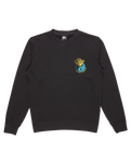 The Quiksilver Mens Graphic Mix Sweatshirt in Black