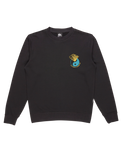 The Quiksilver Mens Graphic Mix Sweatshirt in Black