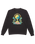 The Quiksilver Mens Graphic Mix Sweatshirt in Black