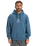 The Quiksilver Mens APOG Heritage Hoodie in Real Teal