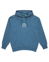 The Quiksilver Mens APOG Heritage Hoodie in Real Teal