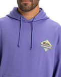 The Quiksilver Mens Apog Heritage Hoodie in Dusted Peri