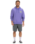 The Quiksilver Mens Apog Heritage Hoodie in Dusted Peri