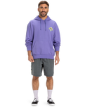 The Quiksilver Mens Apog Heritage Hoodie in Dusted Peri