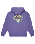 The Quiksilver Mens Apog Heritage Hoodie in Dusted Peri