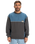 The Quiksilver Mens Global Heat Crew Sweatshirt in Dark Shadow