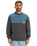 The Quiksilver Mens Global Heat Crew Sweatshirt in Dark Shadow