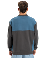 The Quiksilver Mens Global Heat Crew Sweatshirt in Dark Shadow