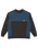 The Quiksilver Mens Global Heat Crew Sweatshirt in Dark Shadow