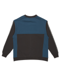 The Quiksilver Mens Global Heat Crew Sweatshirt in Dark Shadow