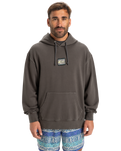 The Quiksilver Mens Global Heat Hoodie in Dark Shadow