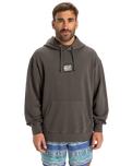 The Quiksilver Mens Global Heat Hoodie in Dark Shadow