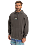 The Quiksilver Mens Global Heat Hoodie in Dark Shadow