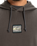 The Quiksilver Mens Global Heat Hoodie in Dark Shadow
