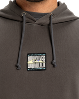 The Quiksilver Mens Global Heat Hoodie in Dark Shadow