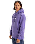 The Quiksilver Mens Fineline Hoodie in Dusted Peri