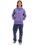 The Quiksilver Mens Fineline Hoodie in Dusted Peri