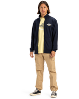 The Quiksilver Mens Simple Surf Full Zip Sweatshirt in Dark Navy