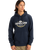 The Quiksilver Mens Typed Out Hoodie in Dark Navy