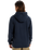 The Quiksilver Mens Typed Out Hoodie in Dark Navy