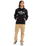 The Quiksilver Mens Typed Out Hoodie in Black