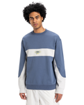 The Quiksilver Mens Mercury Devil Crew Sweatshirt in Vintage Indigo