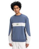 The Quiksilver Mens Mercury Devil Crew Sweatshirt in Vintage Indigo