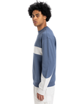 The Quiksilver Mens Mercury Devil Crew Sweatshirt in Vintage Indigo
