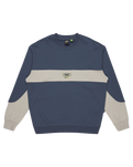 The Quiksilver Mens Mercury Devil Crew Sweatshirt in Vintage Indigo