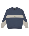 The Quiksilver Mens Mercury Devil Crew Sweatshirt in Vintage Indigo