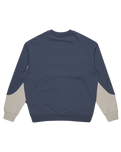 The Quiksilver Mens Mercury Devil Crew Sweatshirt in Vintage Indigo