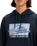 The Quiksilver Mens Retro Fade Hoodie in Dark Navy