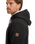 The Quiksilver Mens Keller Sherpa Zip Hoodie in Black Heather