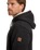 The Quiksilver Mens Keller Sherpa Zip Hoodie in Black Heather