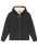 The Quiksilver Mens Keller Sherpa Zip Hoodie in Black Heather