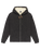 The Quiksilver Mens Keller Sherpa Zip Hoodie in Black Heather