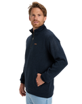 Keller 1/4 Zip Fleece in Dark Navy Heather