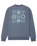 The Quiksilver Mens Salt Water Graphic Sweatshirt in China Blue