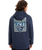 The Quiksilver Mens Graphic Hoodie in Dark Navy