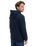 The Quiksilver Mens Chest Logo Zip Hoodie in Dark Navy