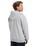 The Quiksilver Mens Chest Logo Zip Hoodie in Light Grey Heather