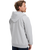 The Quiksilver Mens Chest Logo Zip Hoodie in Light Grey Heather