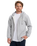 The Quiksilver Mens Chest Logo Zip Hoodie in Light Grey Heather