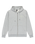 The Quiksilver Mens Chest Logo Zip Hoodie in Light Grey Heather