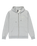 The Quiksilver Mens Chest Logo Zip Hoodie in Light Grey Heather