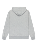 The Quiksilver Mens Chest Logo Zip Hoodie in Light Grey Heather