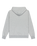 The Quiksilver Mens Chest Logo Zip Hoodie in Light Grey Heather