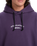 The Quiksilver Mens Stretch Tribal Hoodie in Purple Velvet