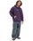 The Quiksilver Mens Stretch Tribal Hoodie in Purple Velvet