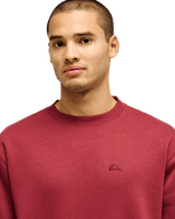 The Quiksilver Mens Salt Water Sweatshirt in Oxblood Red